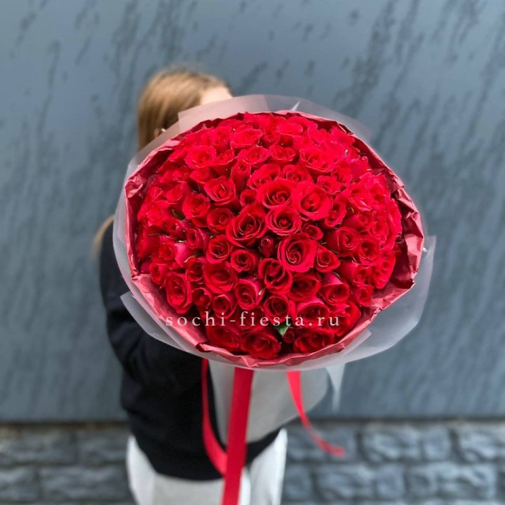 101  красная кенийская роза  в Северодвинске