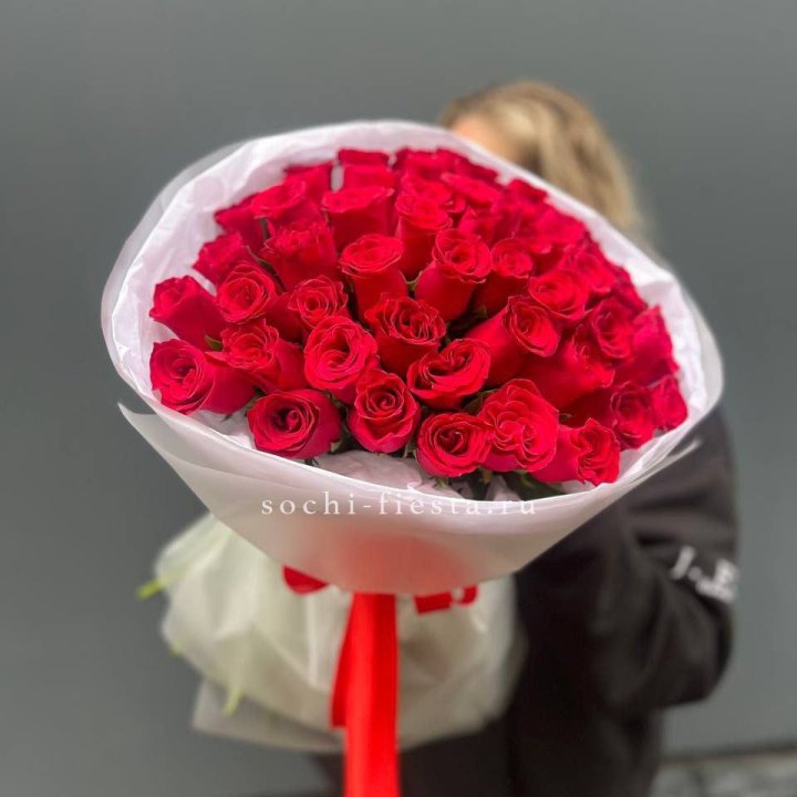 55 красных роз "Амелия" в Северодвинске