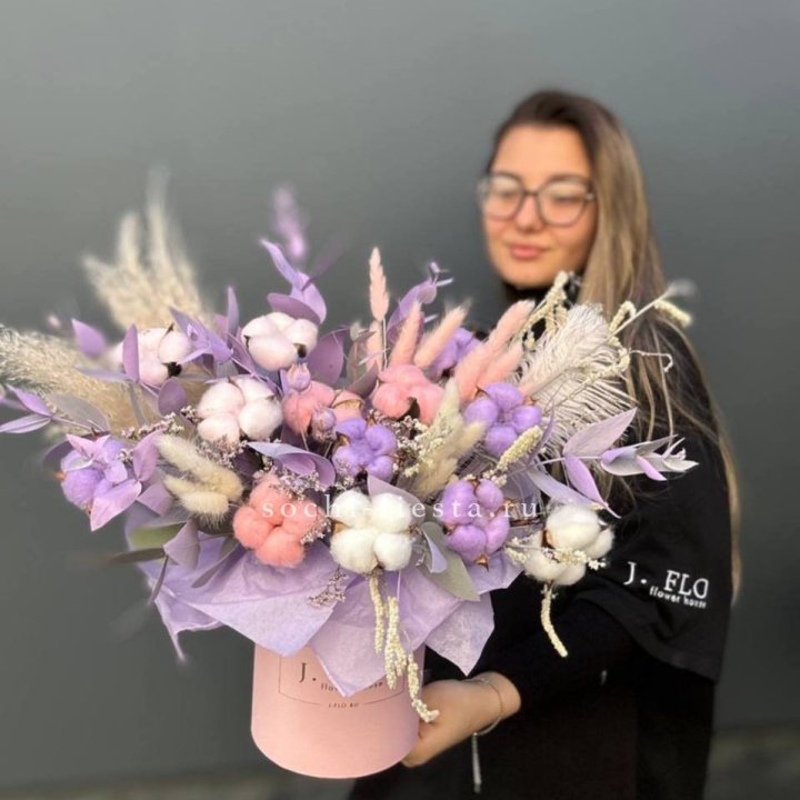 Авторский бокс с сухоцветами №4 в Северодвинске