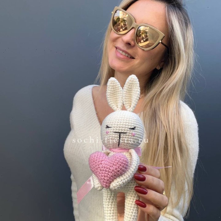 Зайка с сердцем ручной работы в Северодвинске