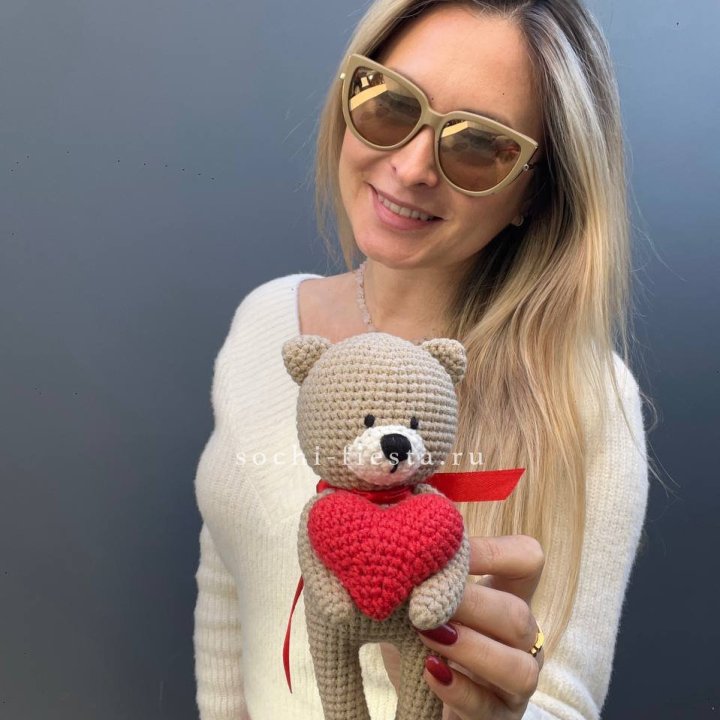 Мишка с сердцем ручной работы в Северодвинске