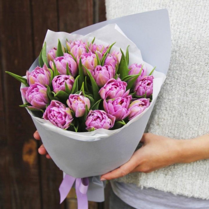 Букет пионовидных тюльпанов в Северодвинске