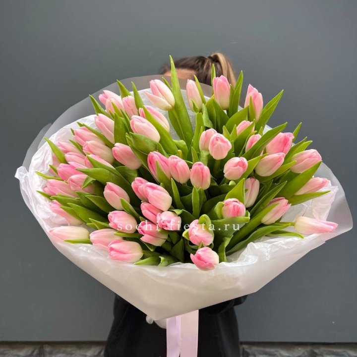 Букет тюльпанов нежно-розовых в Северодвинске