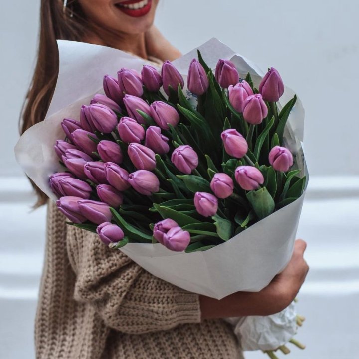 39 сиреневых тюльпанов в Северодвинске