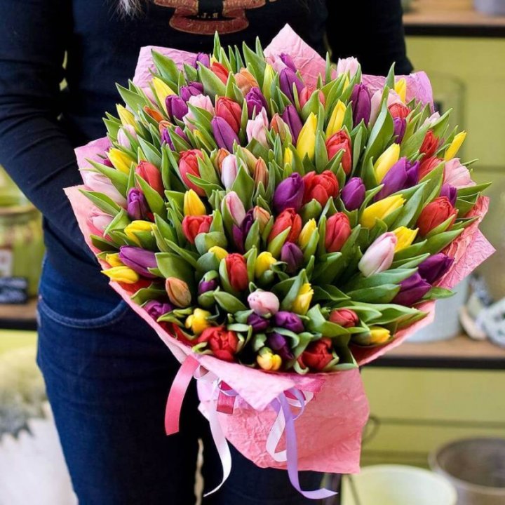 101 тюльпан "Джуси" в Северодвинске